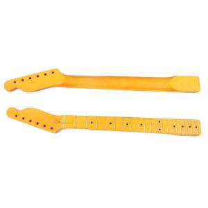 Matte Finish Darker Yellow TL Guitar Neck Maple 22 Frets 26.38 Inches Length