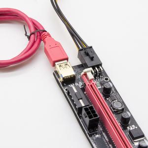 PCIE Riser 1X to 16X Graphics Extension for GPU Powered Riser Adapter Card 60cm