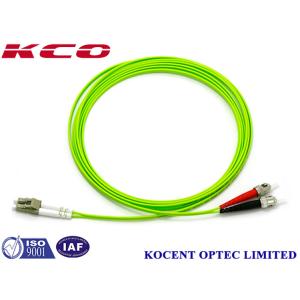 SX MM Fiber Optic Patch Cord , DX St To Lc Fiber Jumper 60dB Return Loss