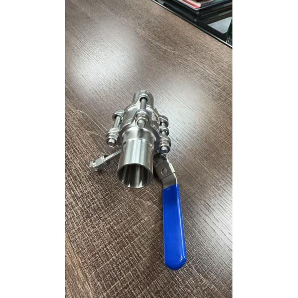 High Temperature Resistant Three Piece Ball Valve With Purge Port And Lever Handle For Purging Reaction Vessels