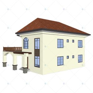 Luxury Villa - (QB18) 2 Floor Prefab Living House Good Purchase Christmas Sales