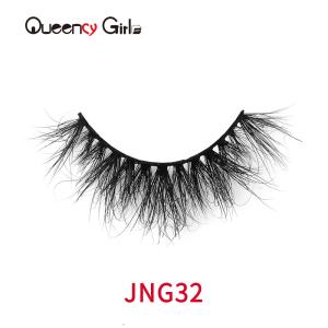 Cruelty Free Invisible Band Eyelashes , Black 16mm Strip Lashes