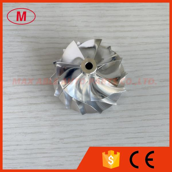 RHF5 forward 46.50/60.00mm 7+7blades high performance turbocharger milling/aluminum 2618/billet compressor wheel tip height:4.5
