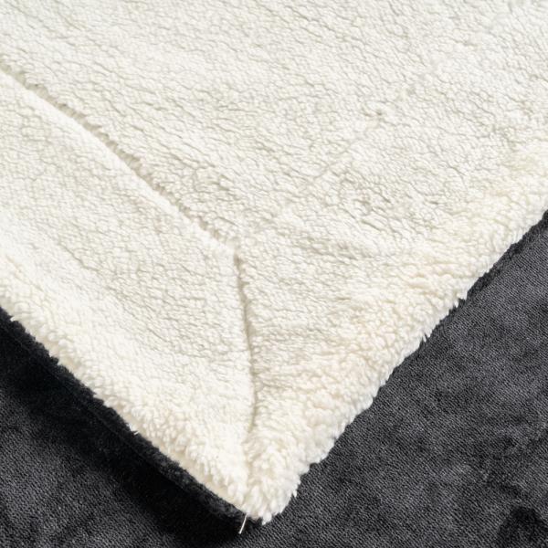 200x230cm Knitted Polyester Reversible Blanket for Home Textile