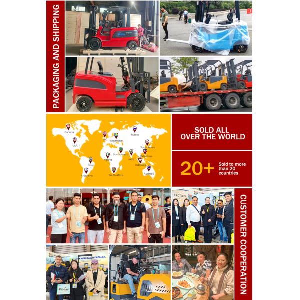 Warehouse Logistics Electric Forklifts 1.5 Ton 3 Ton 5 Ton Lifting 3000mm Forklift