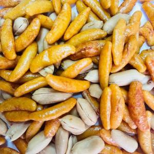 Persimmon Seed Shaped Japanese Rice Crackers Roast Healthy Nut Snack