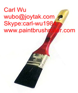 Paint brush Natural pure bristle Chinese bristle synthetic mix wood handle factory made 1 inch PB-008