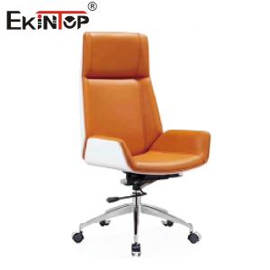 China Modern Caramel Leather Chair Executive Modern Office Furniture on sale