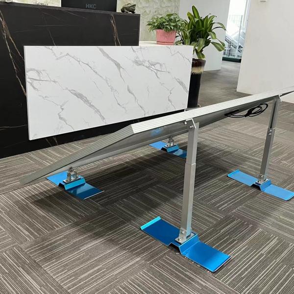 25-30 Years of Service Life Solar Railing Ballasted Roof Mounting System for Flat Roof