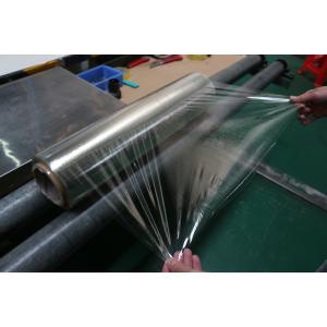 China 50cm Width Blue Stretch PVC Wrap Film 0.025mm Thickness 1.7KG For Mattress on sale