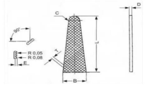 Tungsten carbide tips for surgical needle holder inserts length 15/17/20mm