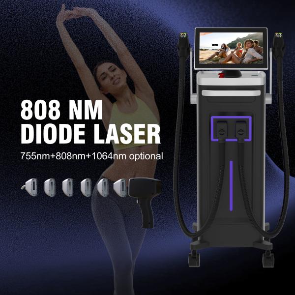 Buy Skin and Hair Analyzer Diodenlaser Hair Removal Laser Machine Laser Diodo 808 755 940 1064 4 Wavelength Diode Laser Hair Removal at wholesale prices
