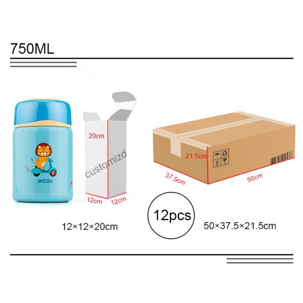 2020 New thermos lunch box for hot food , thermos stainless steel insulated Vacuum food flask food warmer set