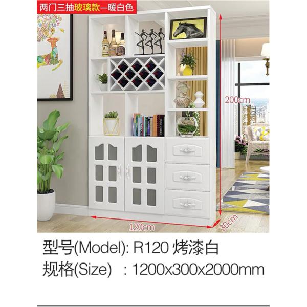 Buy MDF Painted Wall Unit Room Divider Cabinet Durable Household Furniture at wholesale prices
