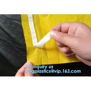 Quality Adhensive tape bag, self seal bagsYellow/red/black biohazard infectious/medical waste bag/liner with drawcord/drawstring for sale