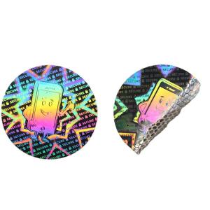 Custom round adhesive waterproof printing bottle label sticker