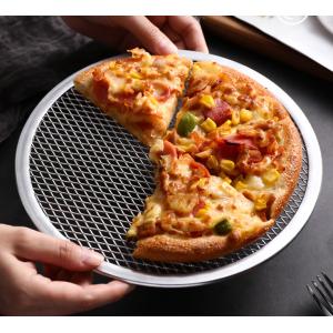 Seamless Round Pizza Screen Tray 6-22 Inch Aluminum Alloy
