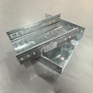 China 100mm Perforated Metal Cable Tray / Durability Galvanized Slotted Cable Tray on sale