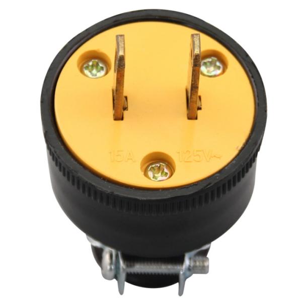 Buy Plastic 125V 15A Flat 2 Pins Male Electrical Plug at wholesale prices
