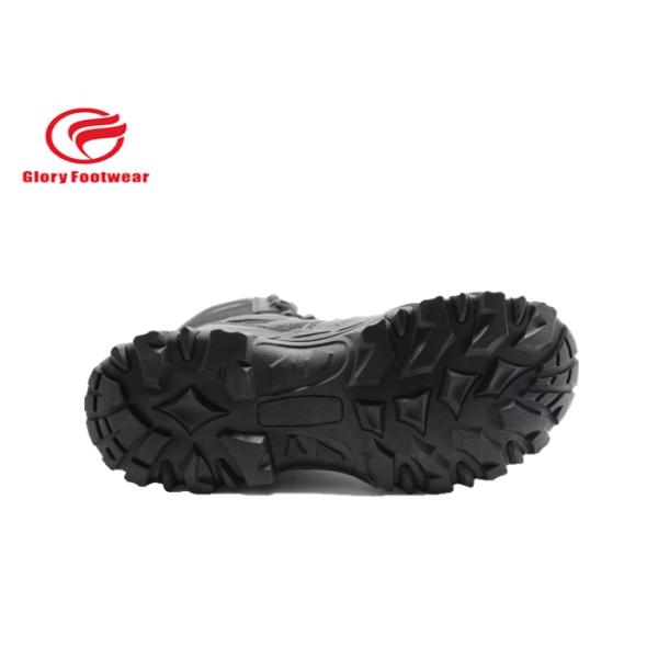 Tan Black Steel Toe Army Surplus Paratrooper Boots By Breathable Mesh Lining