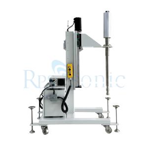 Ultrasonic metal melting homogenizer machine for liquid processor with lifting