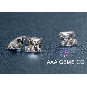 2 Carat VVS1 Princess Square Moissanite White High Reflective