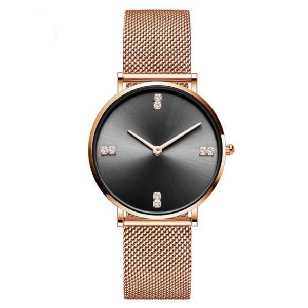 Buy Womens Fashion Watch Rose Gold Stainless Steel Quartz Watch at wholesale prices
