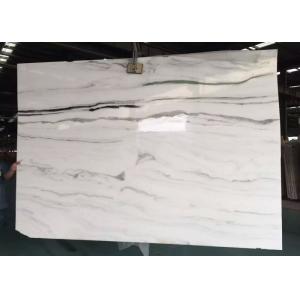 Wall Natural Stone Marble Tiles , 2.7g/Cm³ Density Large White Marble Floor