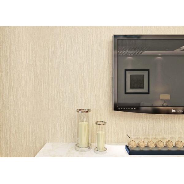 Buy Beige Elegant Contemporary Living Room Wallpaper Soundproof at wholesale prices