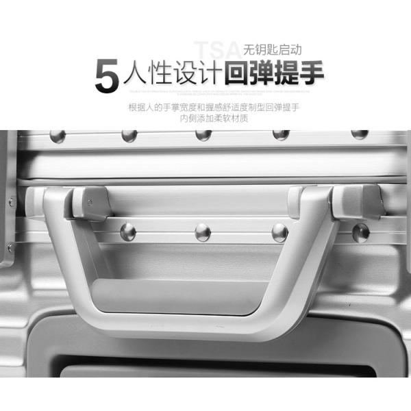 18 inch luggage, multifunctional small boarding luggage, business aluminum frame suitcase, men's and women's password 17 travel hard box