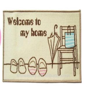 Cute anti slip printed nylon cartoon home mat