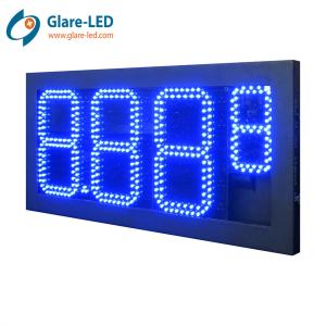 Waterproof level IP65 Outdoor LED Gas Station Board with Custom 7 Segment