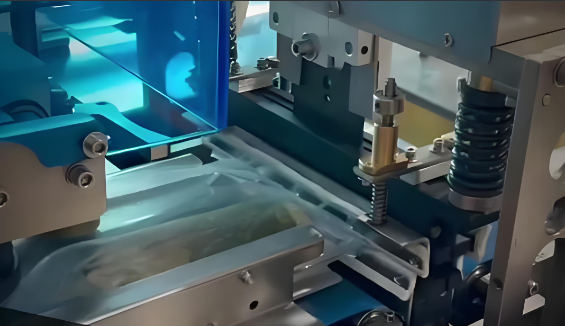 Buy Vacuum Pillow Packing Machine With Up And Down Cutter Way for food & Vegetable at wholesale prices