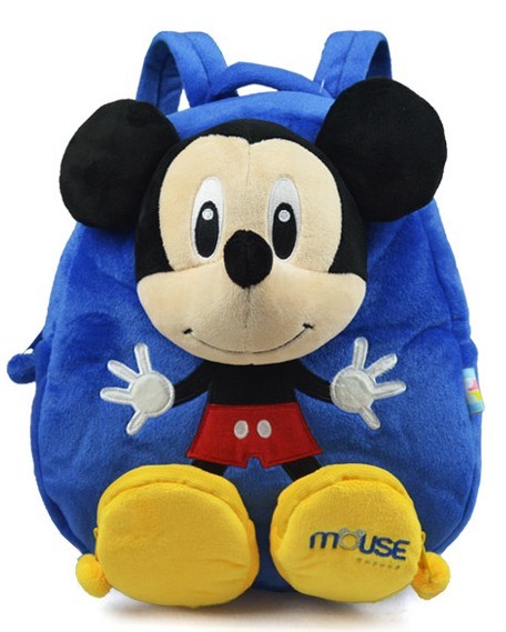 Buy Blue Personalised Mickey Mouse Backpack For Toddler ,  Eco Friendly at wholesale prices