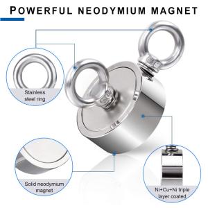 Super Strong Neodymium Magnet Fishing Kit with 2000 LBS Pull Force and Precise