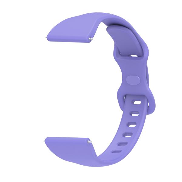 20mm Small Waist Thin Silicone Watch Strap With Multi Color Matching 8 Shaped Buckle