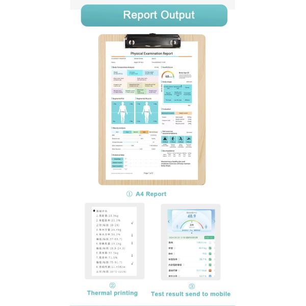 SH-V19F Height Weight Body Fat Measuring Scale Body Composition Analysis Machine