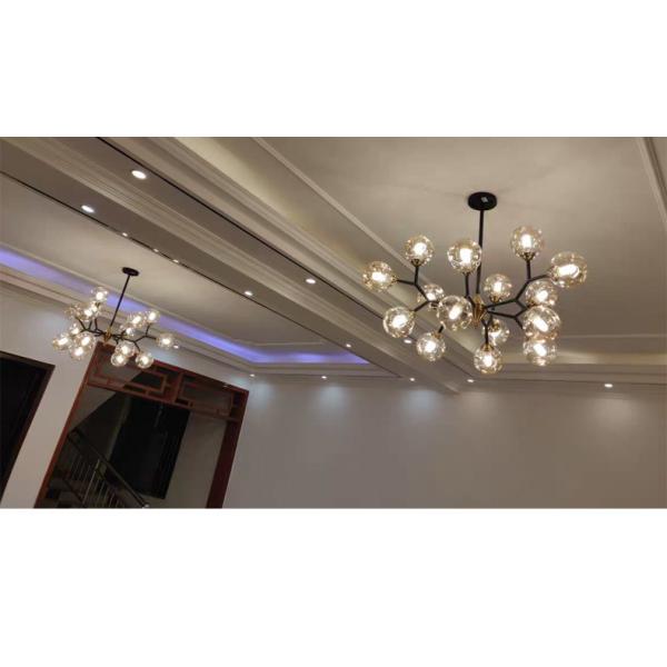 Modern Glass Ball Chandeliers for Dining Room Kitchen Living Room Bedroom Smoke Glass Lamp(WH-MI-425)