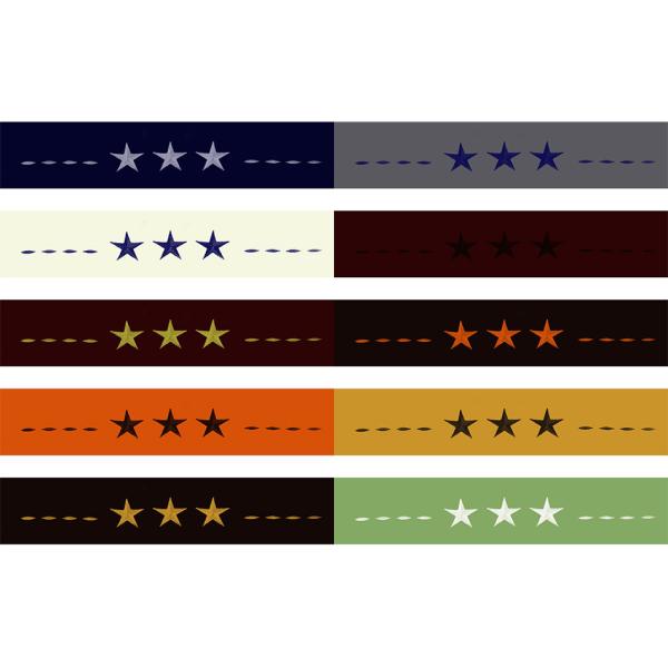 Western Peak 6pcs Embroidery Star Sheet Set Washable Machine Wash 100% Polyester