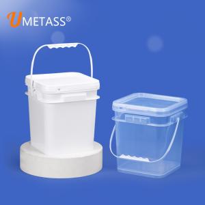 Quality 5 Gallon Polypropylene Transparent Plastic Bucket For Food Drinks Storage for sale