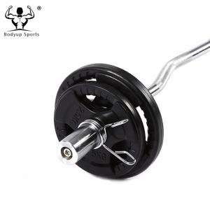 High Quality Black Rubber Coated Grip Weight Plates