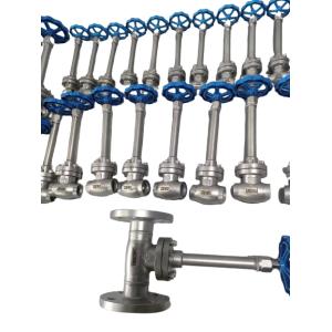 DJ61F-50P Cryogenic Globe Valve with PTFE Seal for -196°C to +80°C Applications