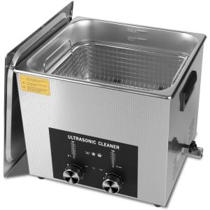 Professional 15L Ultrasonic Cleaner with Encoded Timer Heater Basket Multi