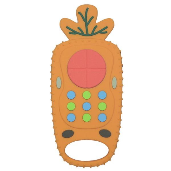 Buy Silicone Dentition Carrot Remote Control Teether MHC Baby Toy at wholesale prices