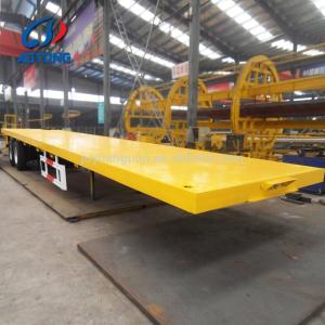 2 axle 40ft or 20ft trailer container flatbed truck trailer with 12500*2500*1520