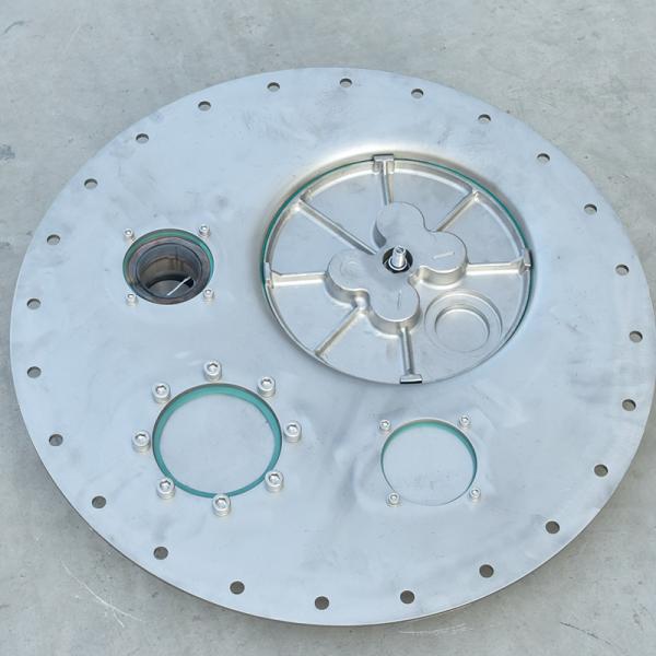 304 Stainless Steel European Standard Manhole Cover for Tank Truck -20- 150 Temperature and High Flow Rate