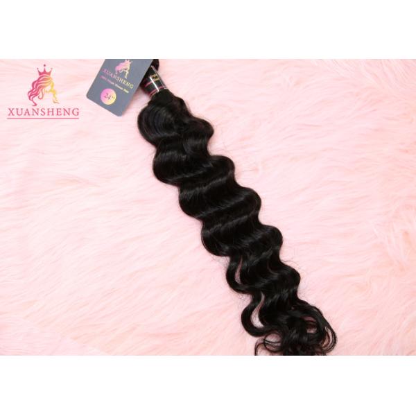 Natural Black Virgin Cuticle Aligned Raw Indian Hair Loose Wave Bundle