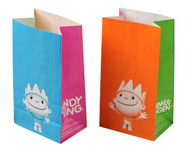 Buy made in china full color glossy varnish printing fast food paper bag, high quality food grade customized size white kraf at wholesale prices