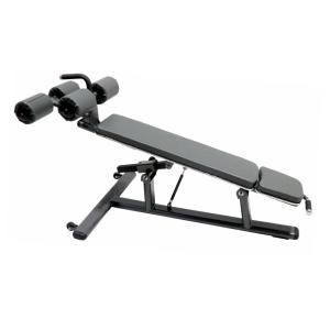 Life Fitness Gym Rack And Bench , Adjustable Abdominal Crunch Bench