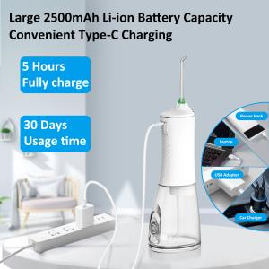 Home And Travel Portable Electric Dental Flosser 5 Modes With Replaceable Brush